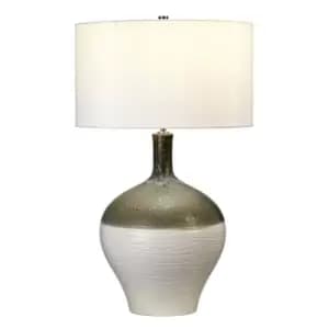 Eden Park 1 Light Table Lamp Gold, Green, E27