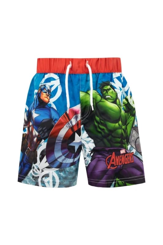 Marvel Captain America And The Incredible Hulk Avengers Swim Shorts Blue