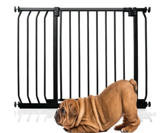 Bettacare Elite Pressure Dog Gate, 89Cm - 98Cm, Matt Black, Pressure Fit Pet Gate For Dog And Puppy