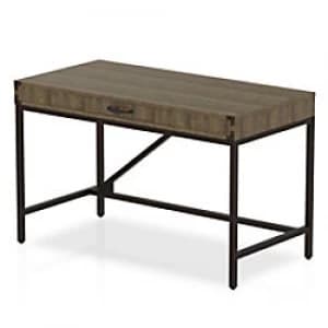 Dynamic Desk Chester Boutique with Dark Oak Coloured MFC Top and Black Metal Frame 1200 x 600 x 750 mm