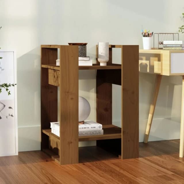 VIDAXL Book Cabinet/Room Divider Honey Brown 41x35x57cm Solid Wood Pine Vidaxl 8720286904954