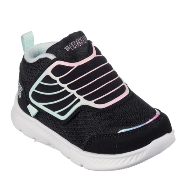 Skechers Unisex Kids Comfyflex2 Slip On Trainers Black unisex C7 (24)