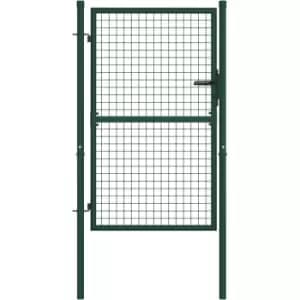 Fence Gate Steel 100x125cm Green Vidaxl Green