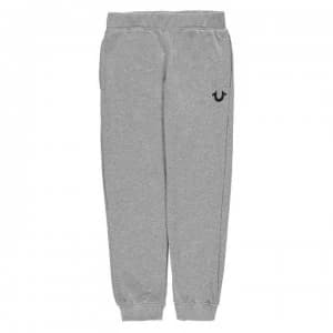 True Religion Logo Jogging Pants - HEATHER GREY