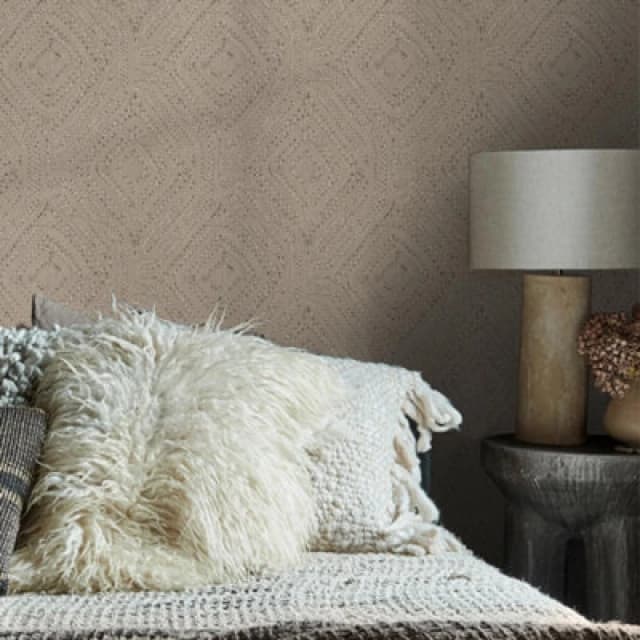 Abigail Ahern Artisan Weave Fawn Wallpaper
