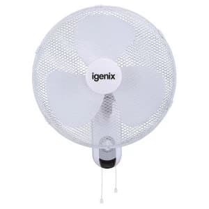 Igenix DF1656 16" Wall Mounted Fan - White