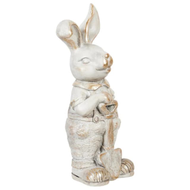 Beliani Traditional Garden Figurine Simard White