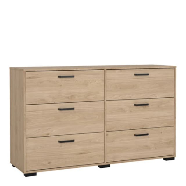 Furniture To Go Sofia Double Dresser 6 Drawers Jackson Hickory