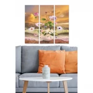 MDF3159469 Multicolor Decorative MDF Painting (3 Pieces)