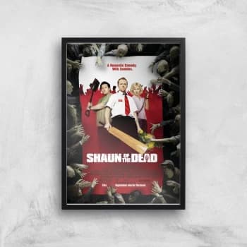 Shaun Of The Dead Giclee Art Print - A2 - Black Frame