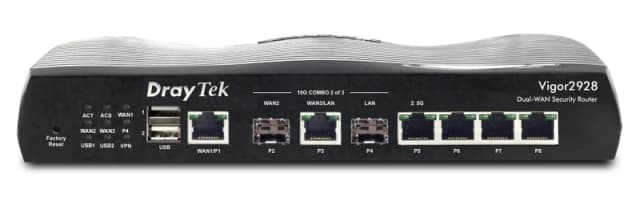 Draytek DrayTek Vigor 2928 Multi-Gigabit Multi-WAN Wired FTTP Router V2928-K