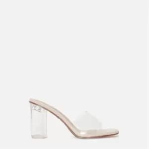 Missguided Clear Heel Mules - None