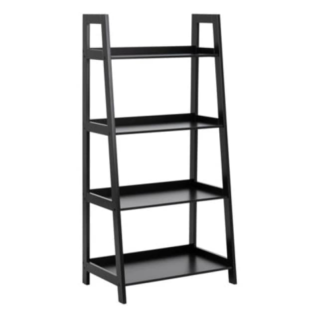Furniture To Go Wally Bookcase With 4 Shelves In Black