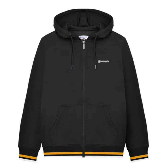 Lambretta Lambretta Men AW24 Full Zip Hoodie in Black Size: large Black L Male 5063703662024