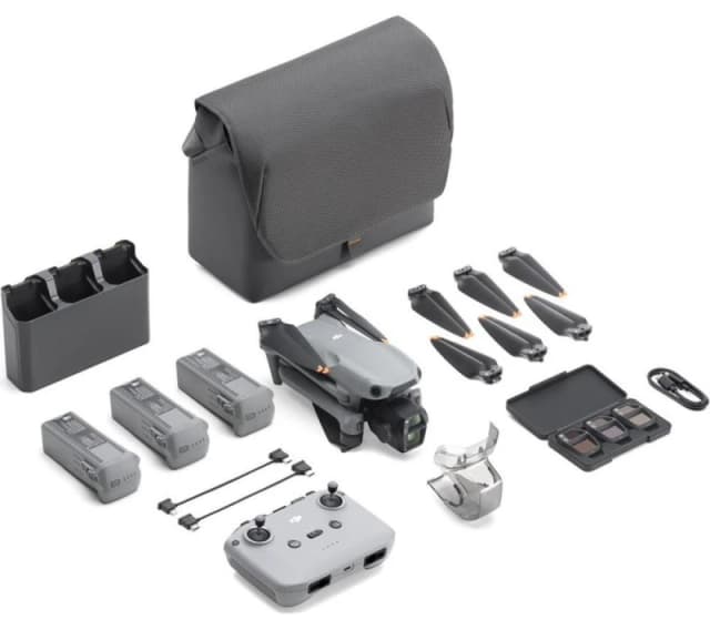 DJI Air 3S Drone Fly More Combo with RC-N3 Remote Controller - Grey, Silver/Grey 6941565989925