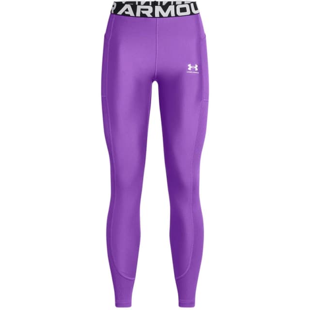 Under Armour Womens HeatGear Gym Leggings Purple female 8 (XS)