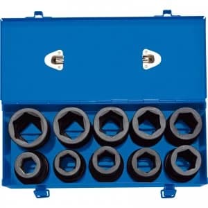 Draper 1" Drive Deep Hexagon Impact Socket Set Metric and Imperial 1"