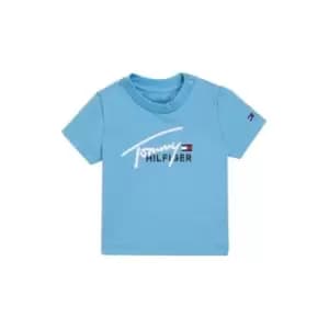 Tommy Hilfiger Baby Script Logo Tee S/S - Blue