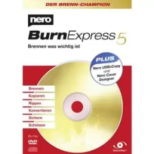 Nero Burn Express 5 Full version, 1 licence Windows CD/DVD creator