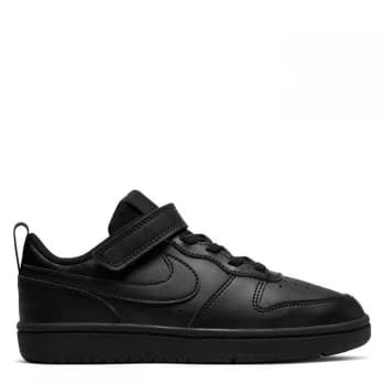 Nike Court Borough Low 2 Childrens Trainers - Black, Size 11