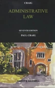 Administrative Law by P. P Craig Paperback