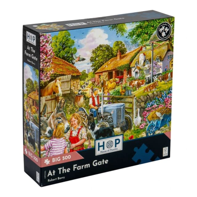 The House Of Puzzles At The Farm Gate, BIG 500 Piece Jigsaw Puzzle Multi unisex
