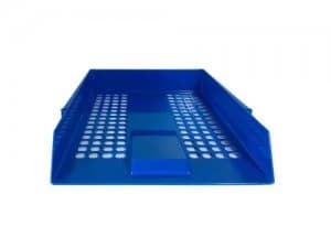 Value Deflecto Letter Tray Blue