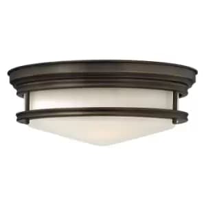 Hadley 3 Light Semi Flush Ceiling Light Oil Rubbed Bronze, E27