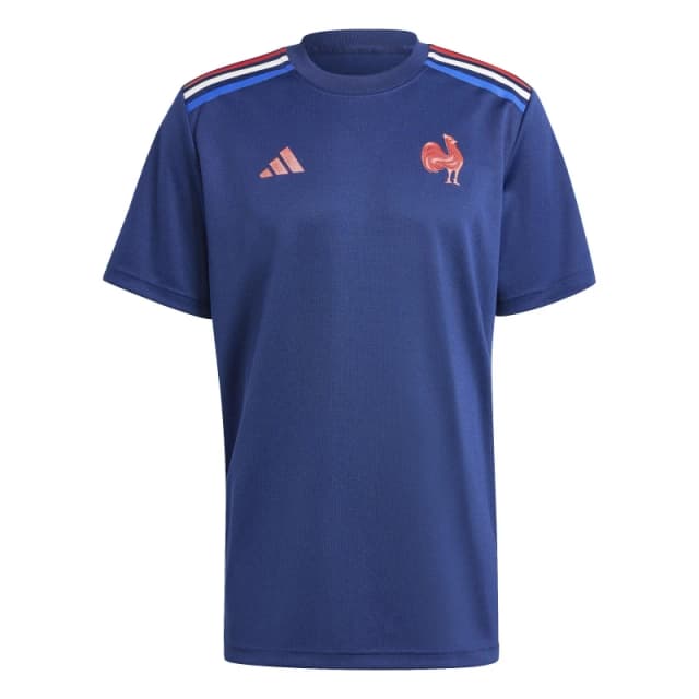 adidas France Rugby Home T-Shirt Adults - Blue Blue S