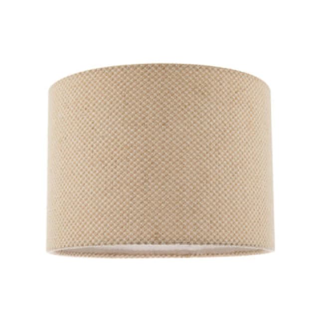 Happy Homewares Two Tone Natural Linen Fabric In Taupe With Inner White Cotton Lining