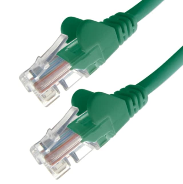 Connekt Gear 1m RJ45 CAT5e UTP Stranded Flush Moulded Network Cable - 24AWG - Green