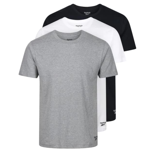Reebok 3 Pack T Shirt Mens - Multi Multi S