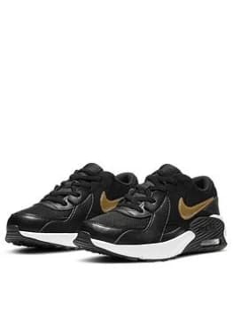Nike Air Max Excee Childrens Trainer - Black/Gold, Size 1