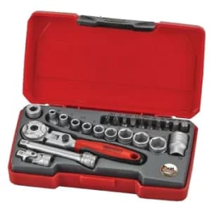 Teng Tools T1424S 24 Piece 1/4in Drive MM Socket Set