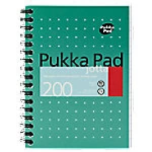 Pukka Pad Notebook JM036 A6 Ruled White 3 Pieces of 100 Sheets
