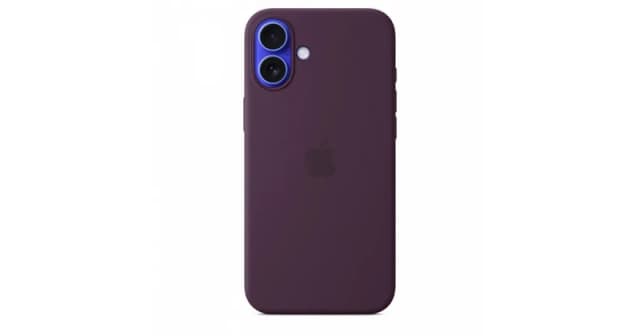 Apple Silicone Case with MagSafe for iPhone 16 Plus - Plum