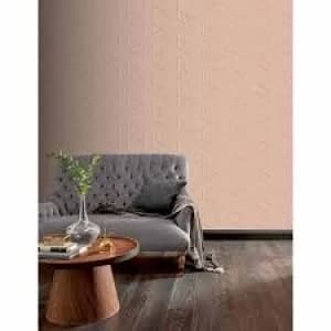 Arthouse Parquet Geo Metallic Pink/Rose Wallpaper