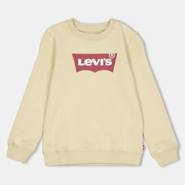 Levis Children's Batwing Crew Sweatshirt White GAB unisex 10 Yrs
