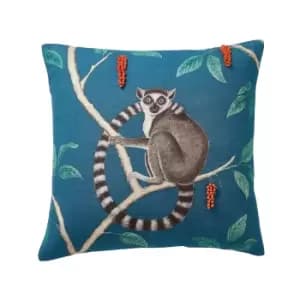 Sanderson Jackfruit Cushion 45cm x 45cm, Indigo