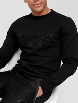 Hugo Boss Stadler Large Logo Sweatshirt Black Size 2XL Men