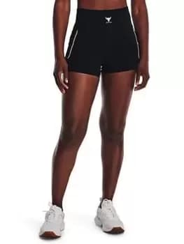 Under Armour Project Rock Meridian Shorts - Black/Multi Size M Women
