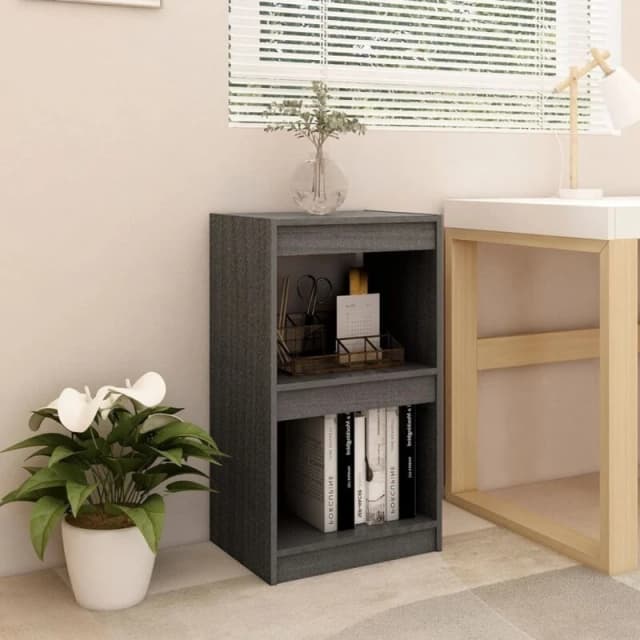 VIDAXL Vidaxl - Book Cabinet Grey 40x30x71.5cm Solid Pinewood 8720286608357