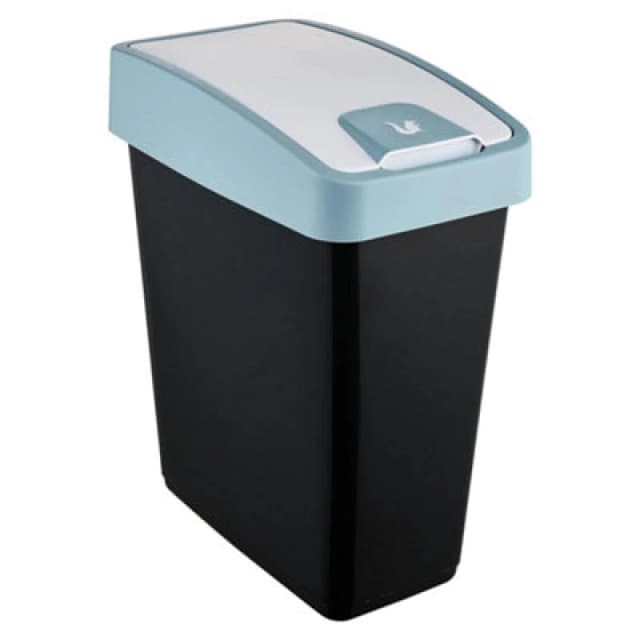 Keeeper Premium Waste Bin with Flip Lid 25 Litre Blue