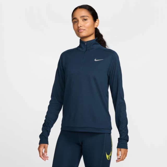 Nike Pacer Womens Long-Sleeve 1/2-Zip Running Top - Blue Blue 8
