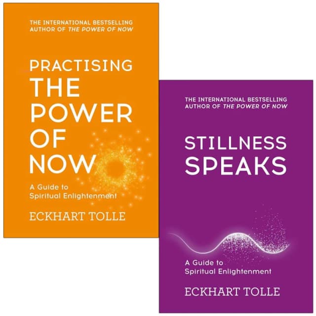 Eckhart Tolle 2 Books Collection Set (Practising The Power Of Now & Stillness Speaks) Eckhart Tolle Books