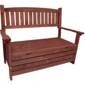 Garden Storage Bench - Brown - Brown - Watsons