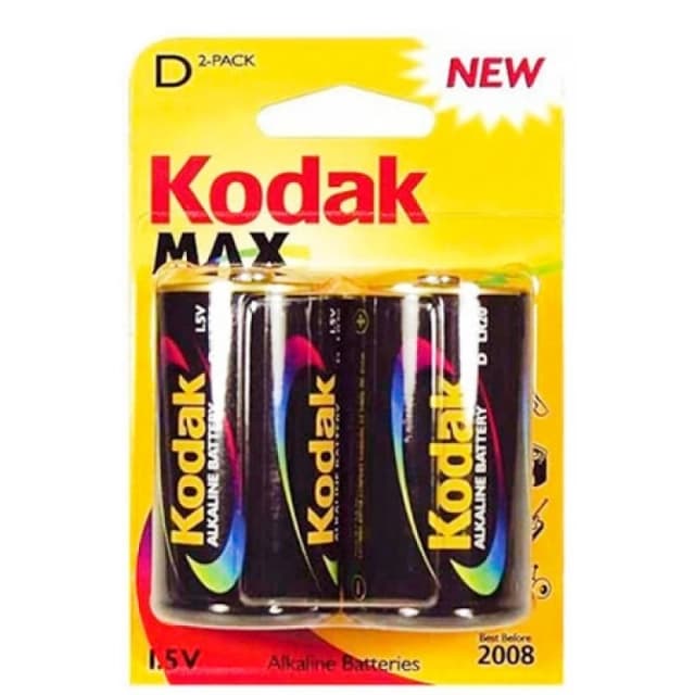 Kodak Max Alkaline D/LR20 Batteries - 2 pcs Max_LR20-S0408541