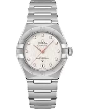Omega Constellation Manhattan Chronometer 29mm Silver Dial Diamond Stainless Steel Womens Watch 131.10.29.20.52.001 131.10.29.20.52.001