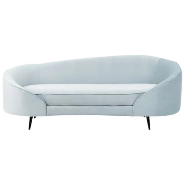 Beliani Sofa 2 Seater Savar Velvet Light Blue