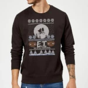 E.T. the Extra-Terrestrial Christmas Sweatshirt - Black